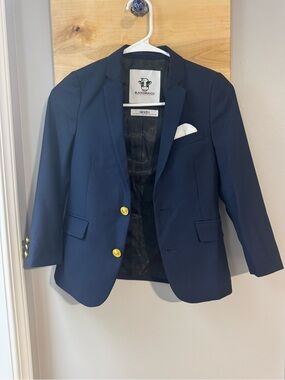 Boys Navy Blazer with Gold Buttons, size 8